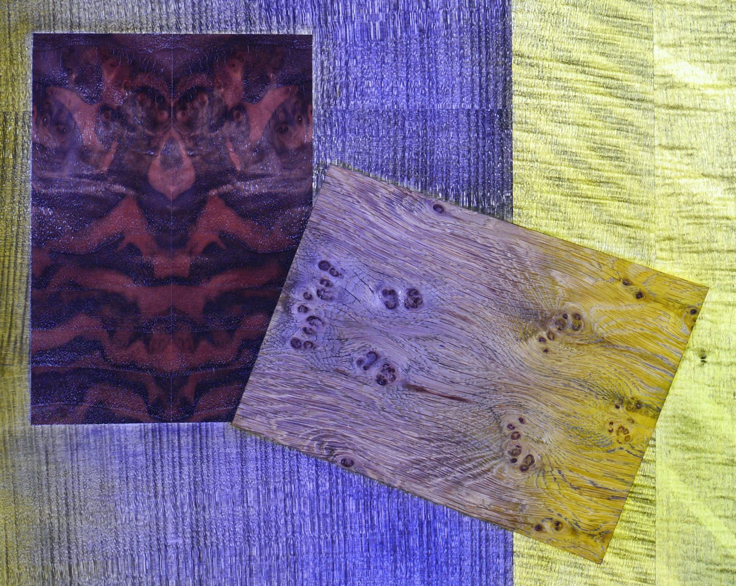 Burr set against dyed ground, Archetypes