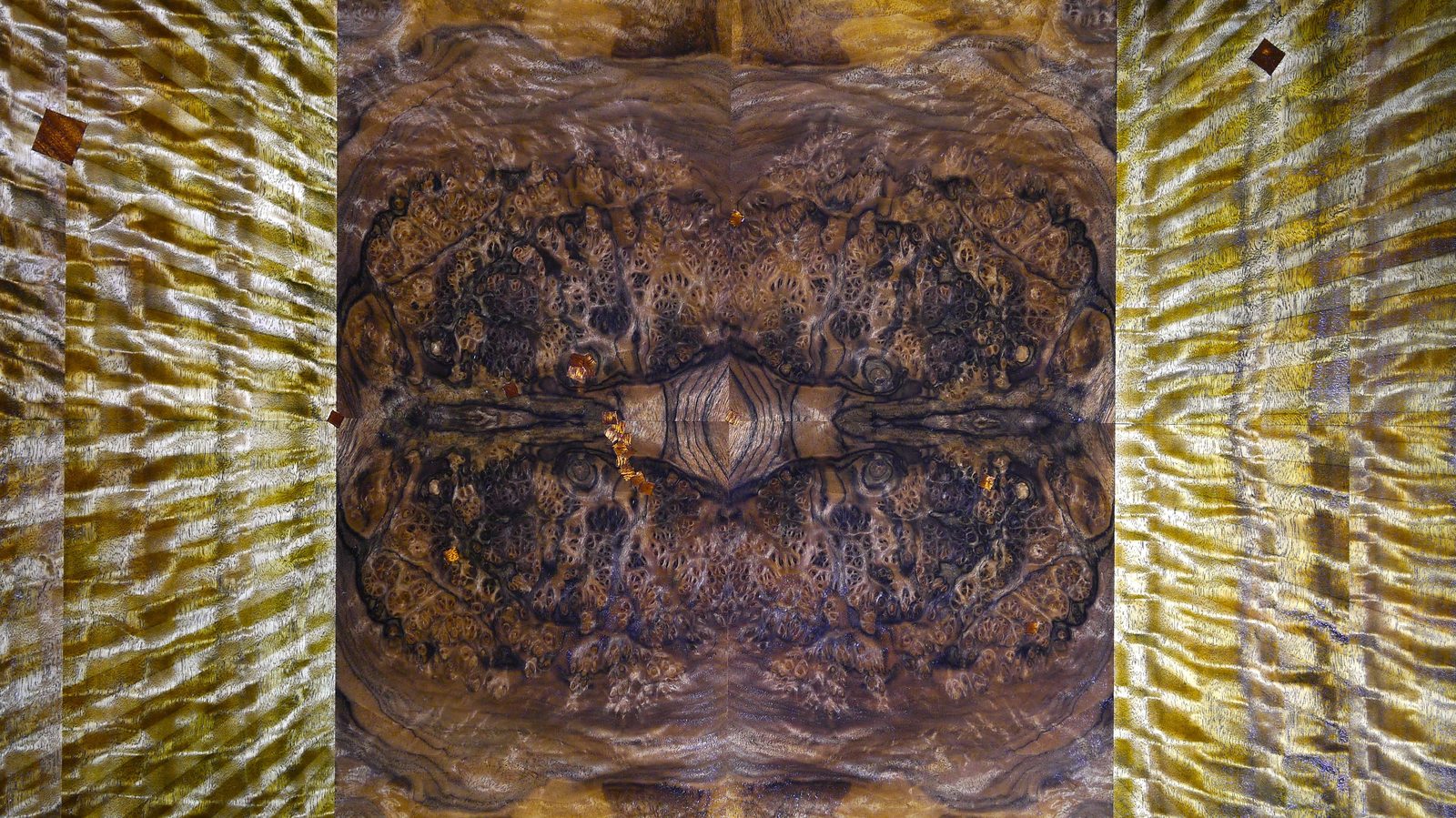 The centre, with a field of striped figure on either side, Breath